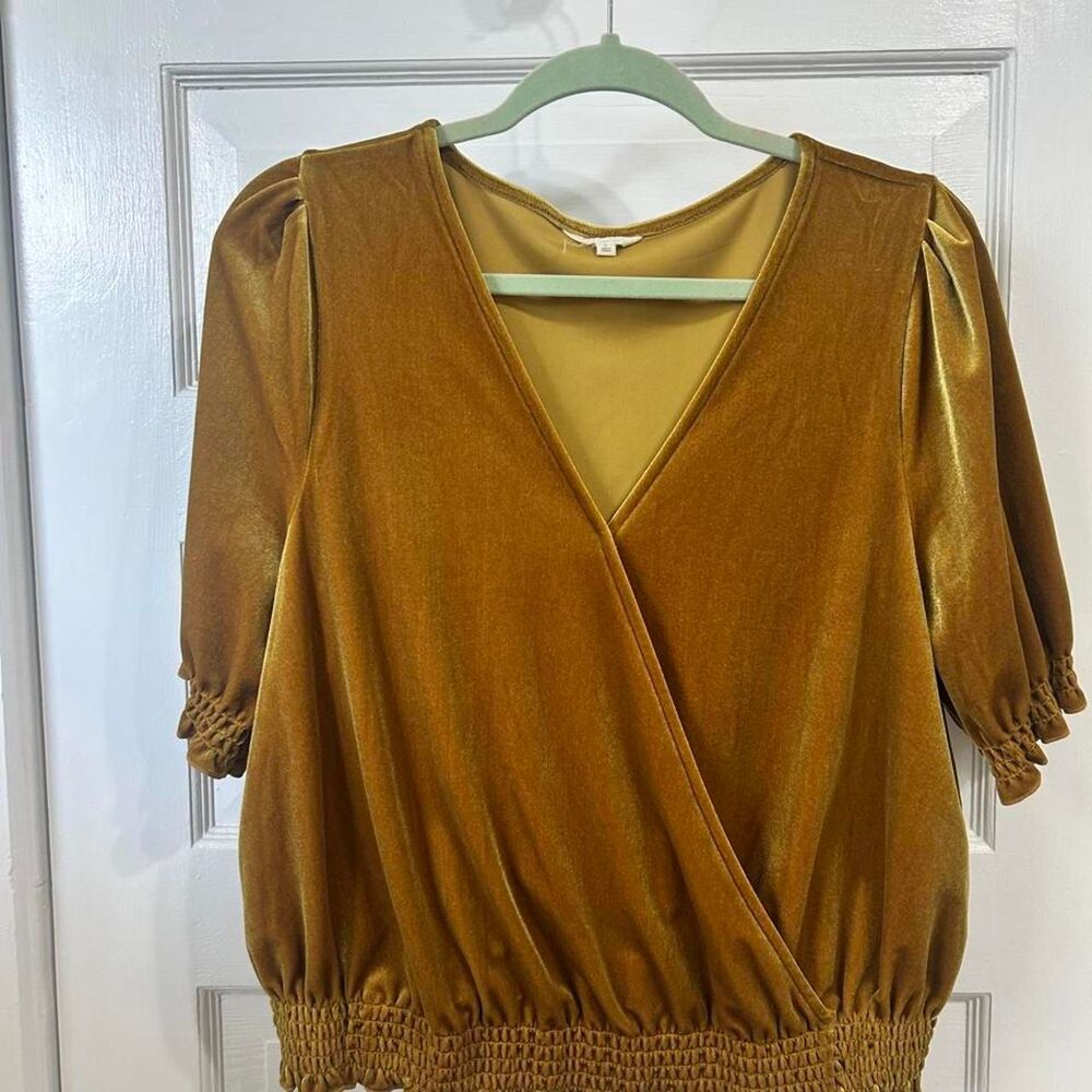 Madewell Women's Gold and Yellow Blouse